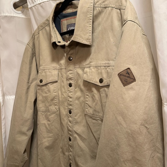 Eddie Bauer Fleece Lined Snap-Up Shacket - Picture 3 of 6